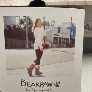 NIB Bearpaw smoke free house size 8 hickory chocolate color dress winter boot